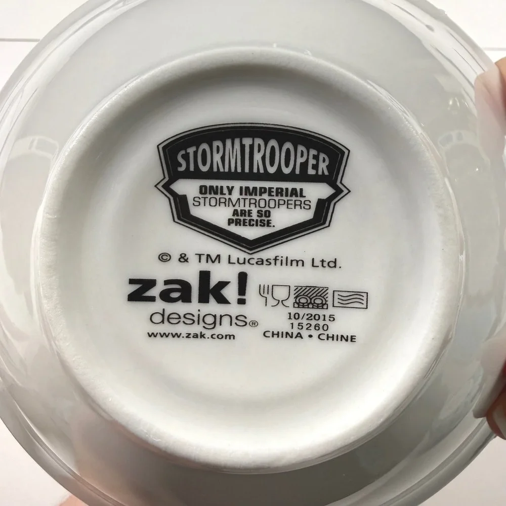 STAR WARS Zak Designs 6pc Plate Bowl Set Darth Vader Stormtrooper C-3PO Obi-Wan